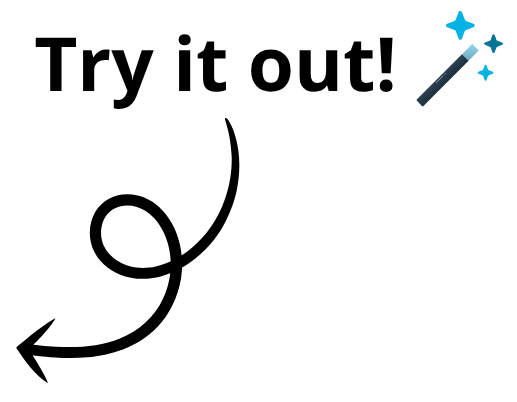 Arrow pointing to the dropzone